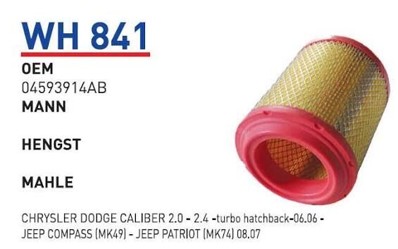 HAVA FILTRESI CHRYSLER DODGE CALIBER 2.0 - 2.4 - t