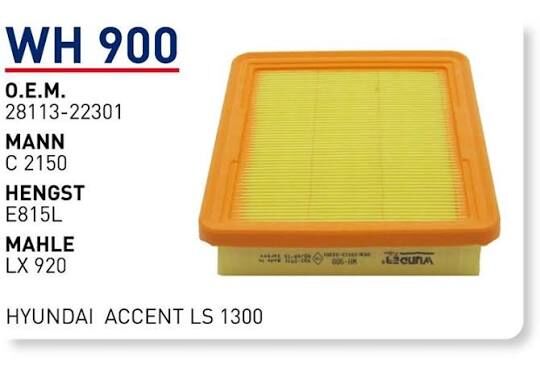 HAVA FILTRESI HYUNDAi ACCENT LS 1300