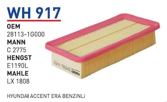 HAVA FILTRESI HYUNDAi ACCENT ERA BENZINLI