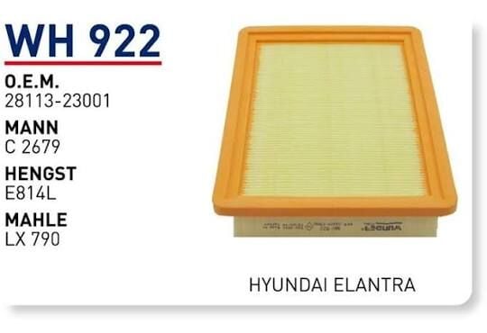 HAVA FILTRESI HYUNDAi ELANTRA