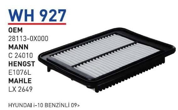 HAVA FILTRESI HYUNDAI I-10 BENZ. 09>
