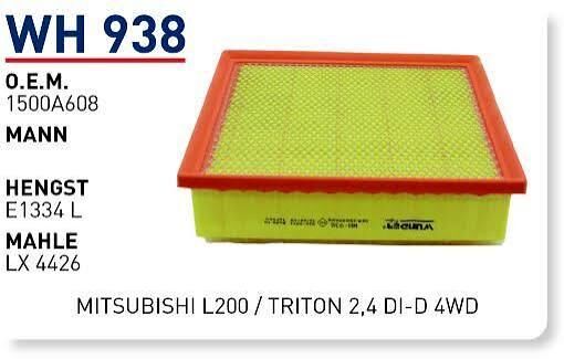 HAVA FILTRESI MITSUBISHI L200 / TRITON 2,4 DI-D 4WD