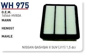 HAVA FILTRESI NISSAN QASHQAI II SUV (J11) 1,5 dci