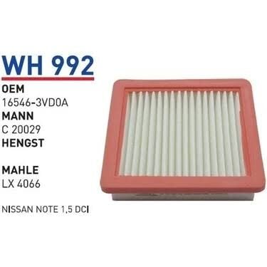 HAVA FILTRESI NISSAN NOTE 1,5 DCI