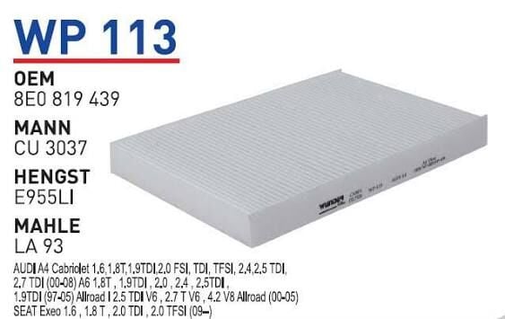 POLEN FILTRESI AUDi A4 00- A6 97-