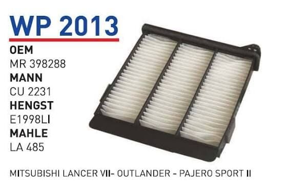 POLEN FILTRESI MiTSUBiSHi LANCER VII- OUTLANDER - PAJERO SPORT II