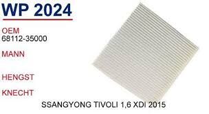 POLEN FILTRESI SSANGYONG TIVOLI 1,6 XDI 2015