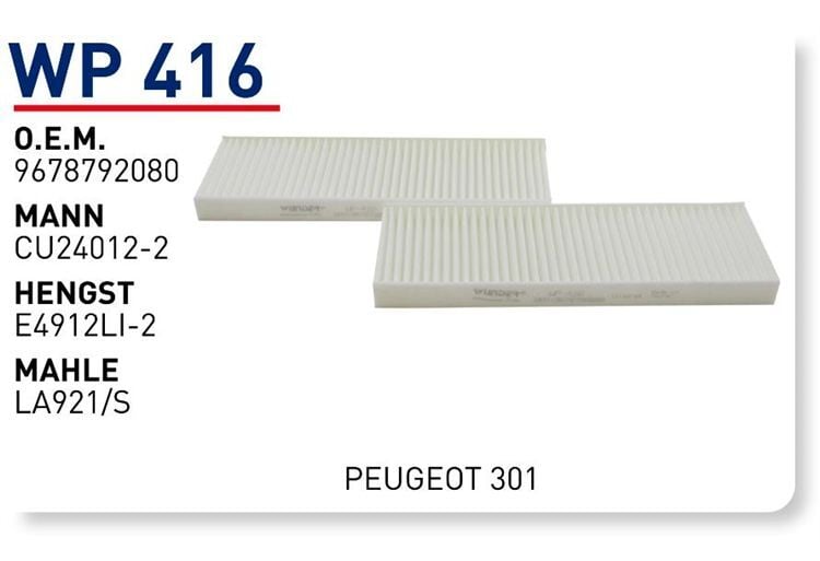 POLEN FILTRESI PEUGEOT 301 CITROEN C-ELYSEE